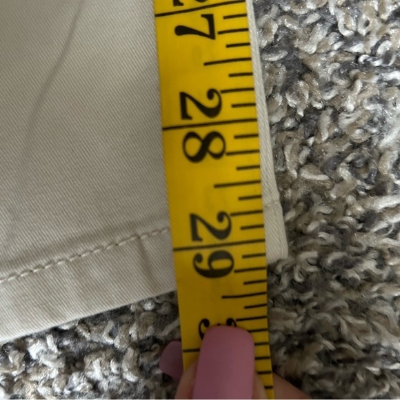 5/$25 J.Jill cream colored lightweight ankle pants size 10 Tall - Picture 6 of 12
